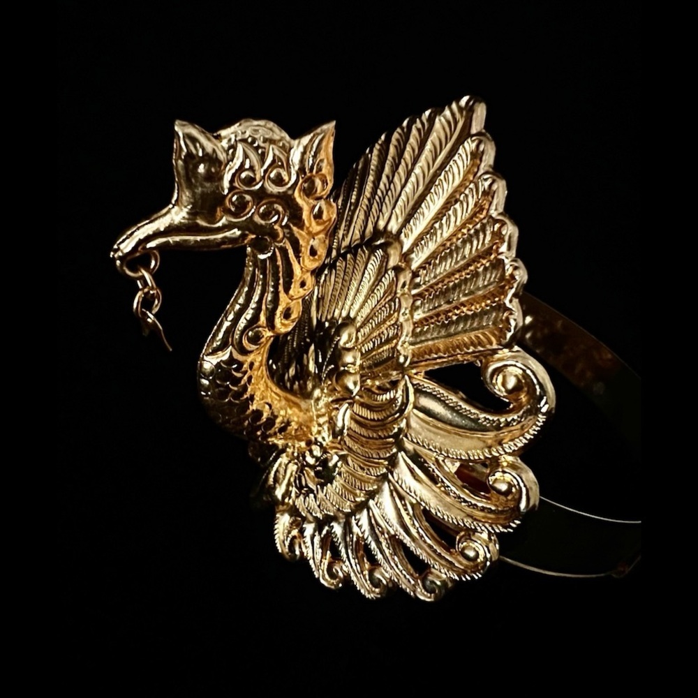 🎃 2 Gold armlets for Costume • Goddess Queen Exotic Dancer Silver Screen Beauty